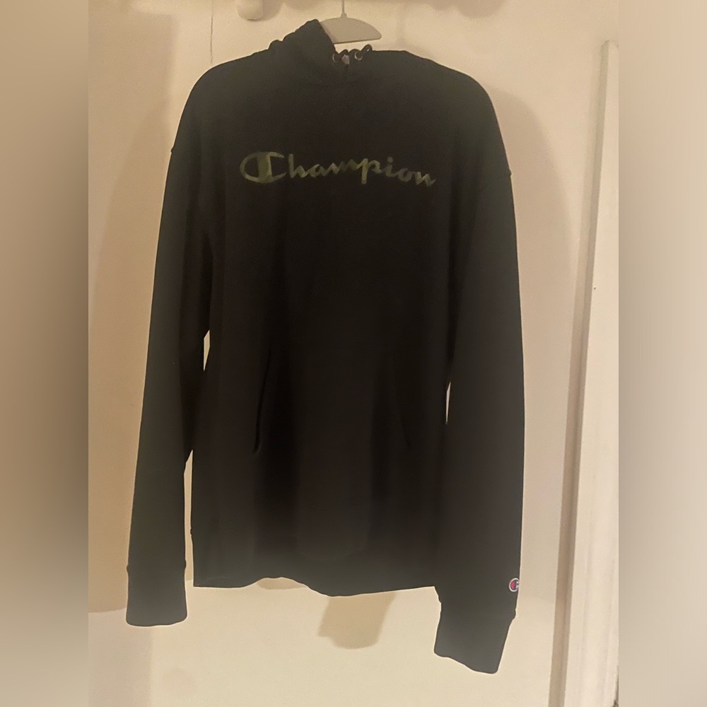 Champion Hoodie Black/Camo (L) Men’s